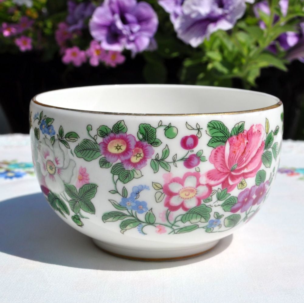 Crown Staffordshire Thousand Flowers Open Sugar Bowl c.1930+