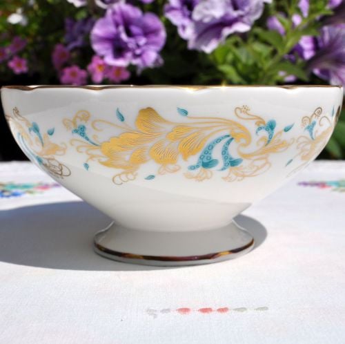 Coalport Strange Orchid Sugar Bowl