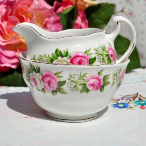 Colclough Enchantment Milk Jug and Sugar Bowl