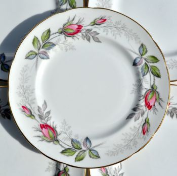 Paragon Bridal Rose Six Tea Plates c.1957+