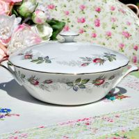 Paragon Bridal Rose Covered Serving Dish c.1957+