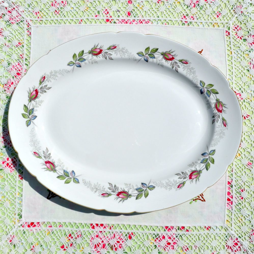 Paragon Bridal Rose Large Serving Platter c.1957+
