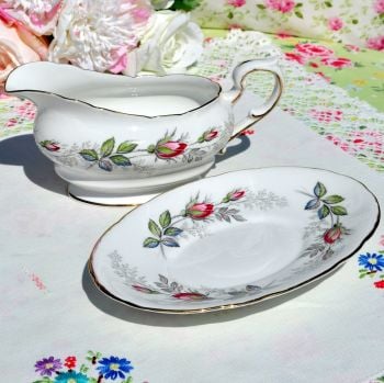 Paragon Bridal Rose Sauce Boat and Stand
