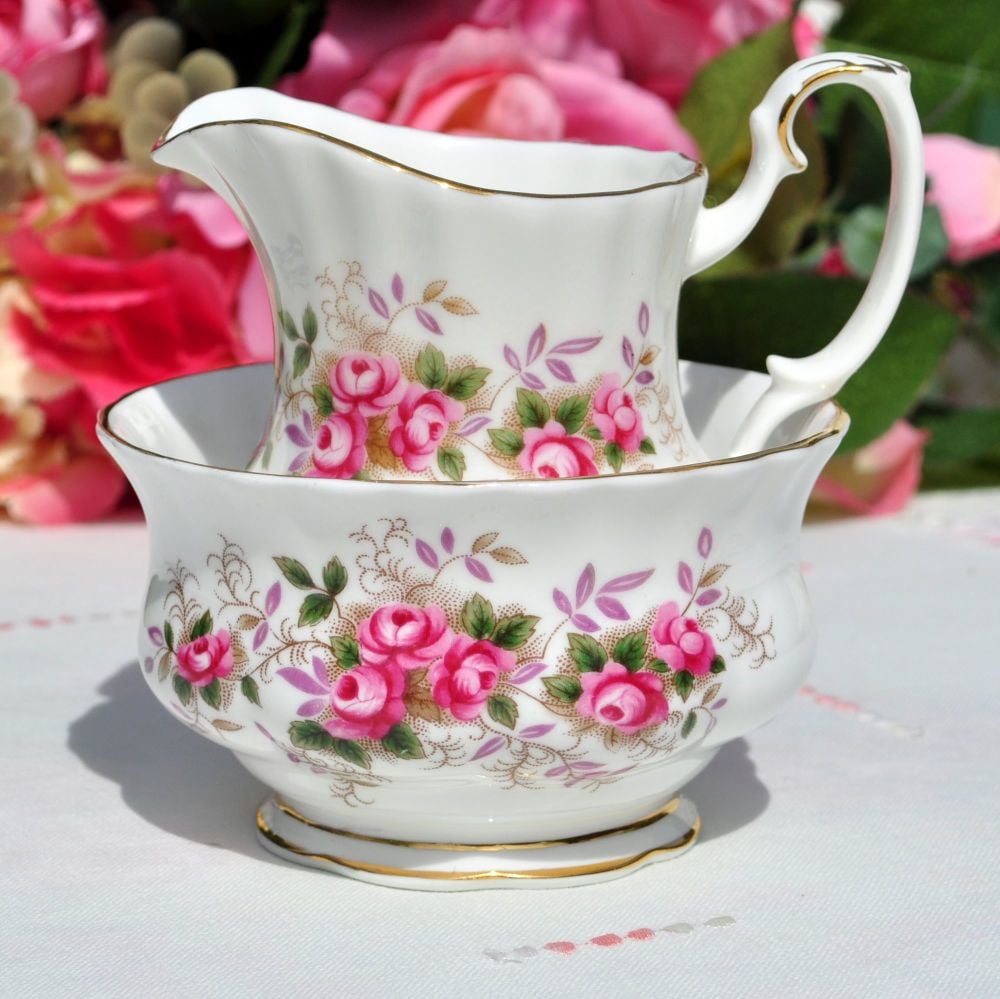 Royal Albert Lavender Rose Small Milk Jug and Sugar Bowl