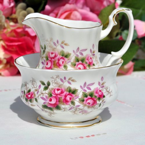 Royal Albert Lavender Rose Small Milk Jug and Sugar Bowl
