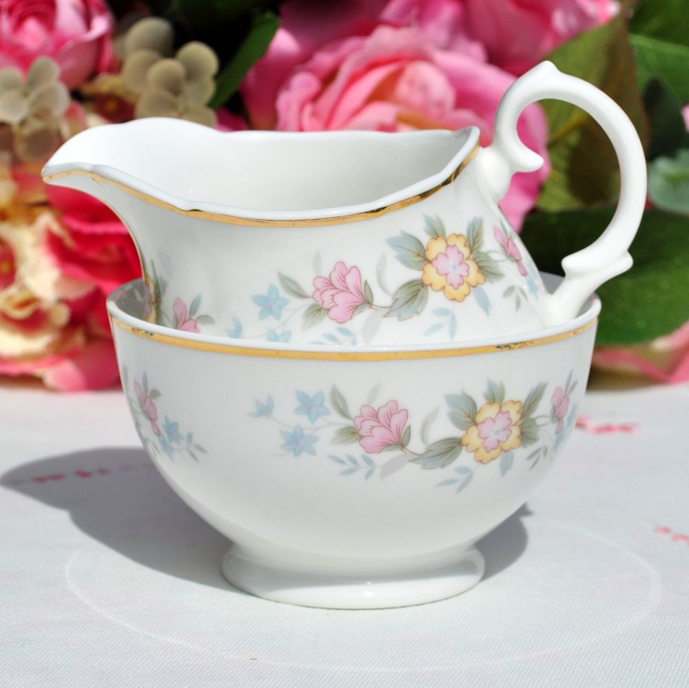 Mayfair Pretty Pastels Small Milk Jug and Sugar Bowl