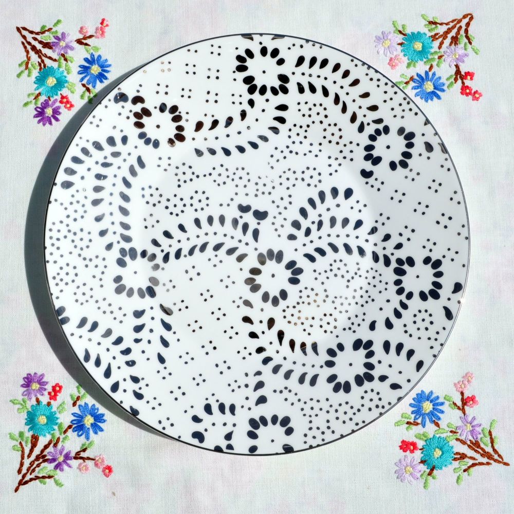 Jasper Conran Embroidered Pattern 23cm Plate