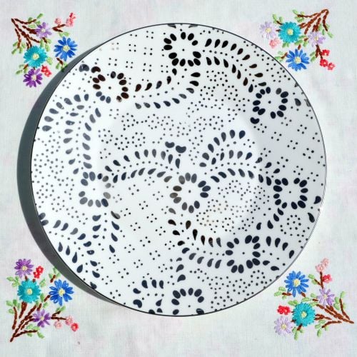 Jasper Conran Embroidered Pattern 23cm Plate