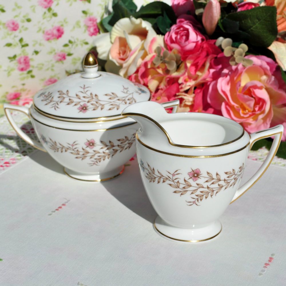 Minton Spring Melody Milk Jug and Covered Sugar Bowl