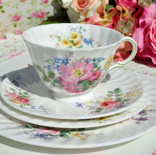 Teacup, saucer, tea plate & salad plate