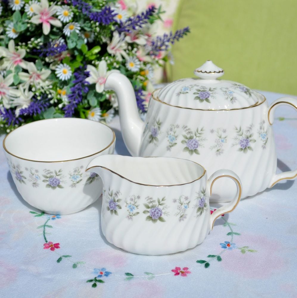 Minton Alpine Spring Tea For Two Tea Set