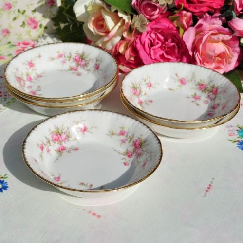 Paragon Victoriana Rose Fruit Dishes Set c.1960's