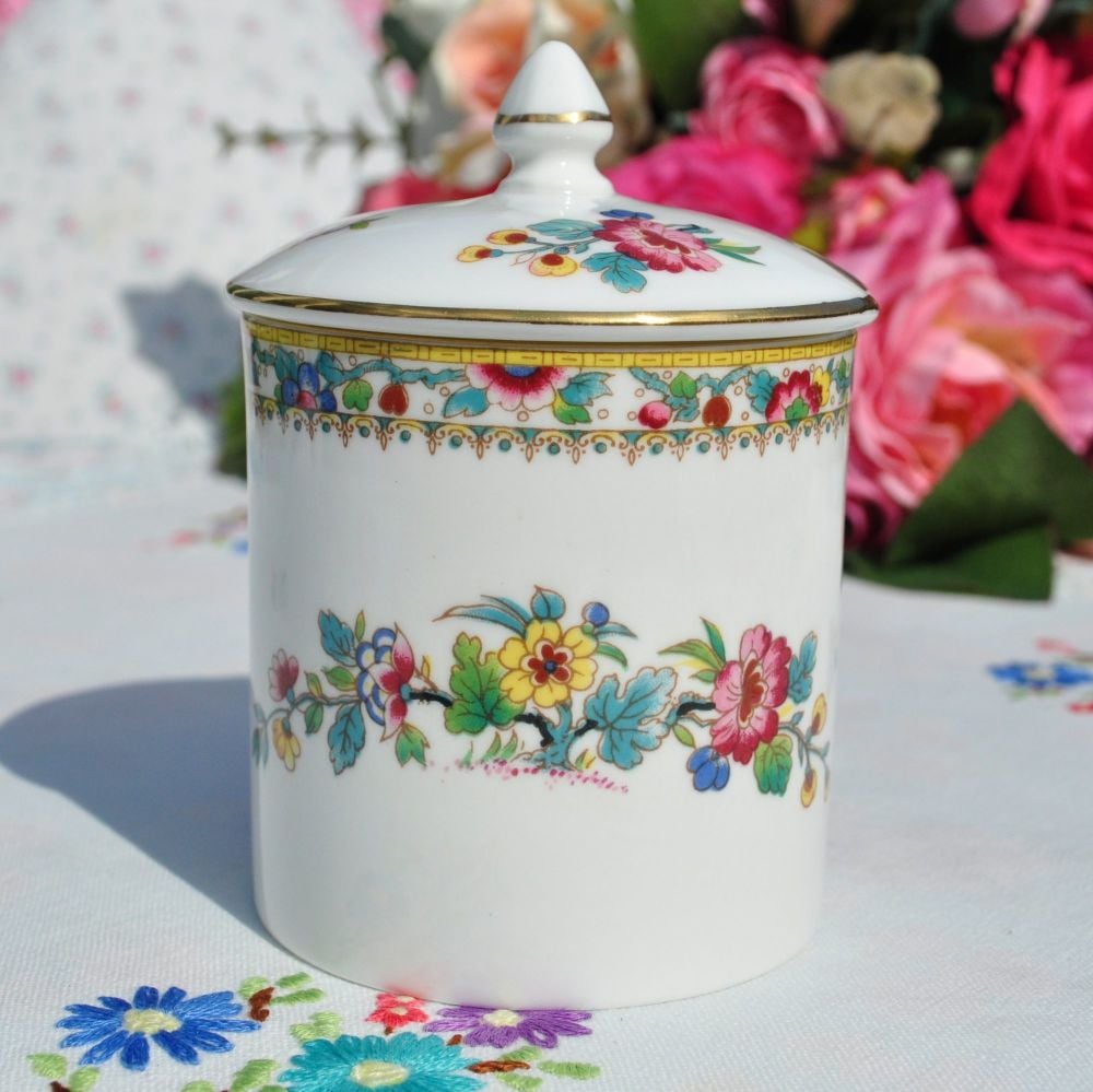 Coalport Ming Rose Preserve Pot