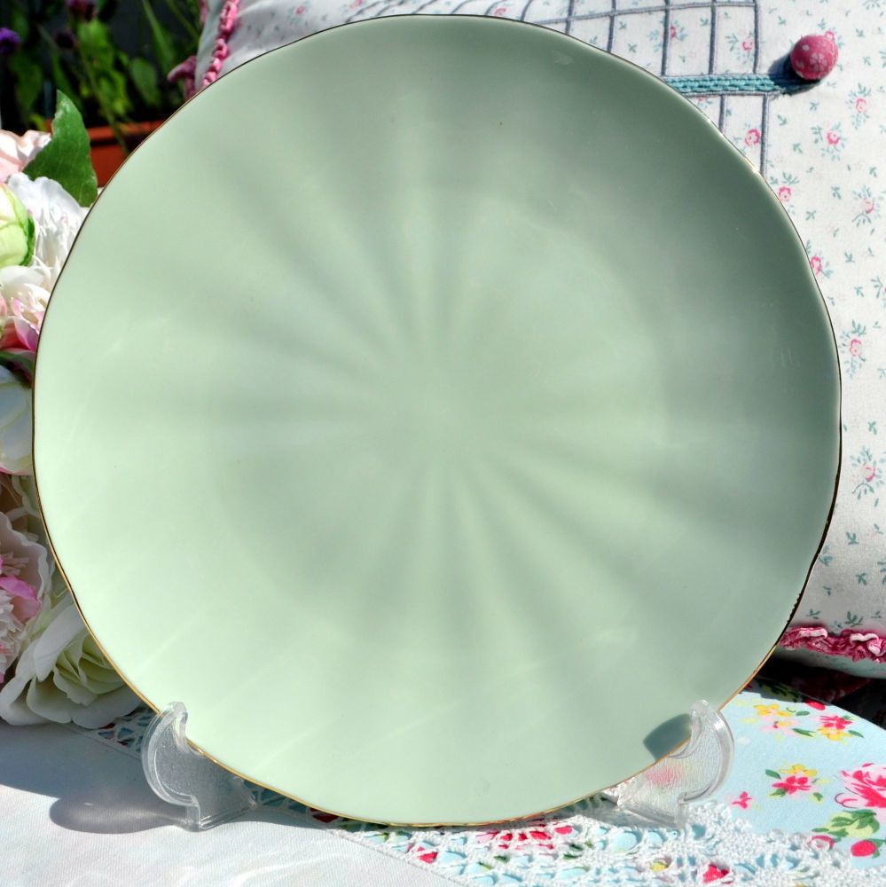 Glade Green Glazed Cake Plate c.1950s