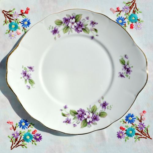 Duchess Tivoli Violets Cake Plate c.1960's