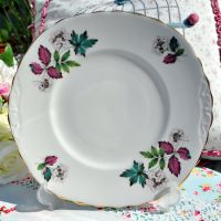 Royal Vale Pink and Green Cake Plate c.1960s