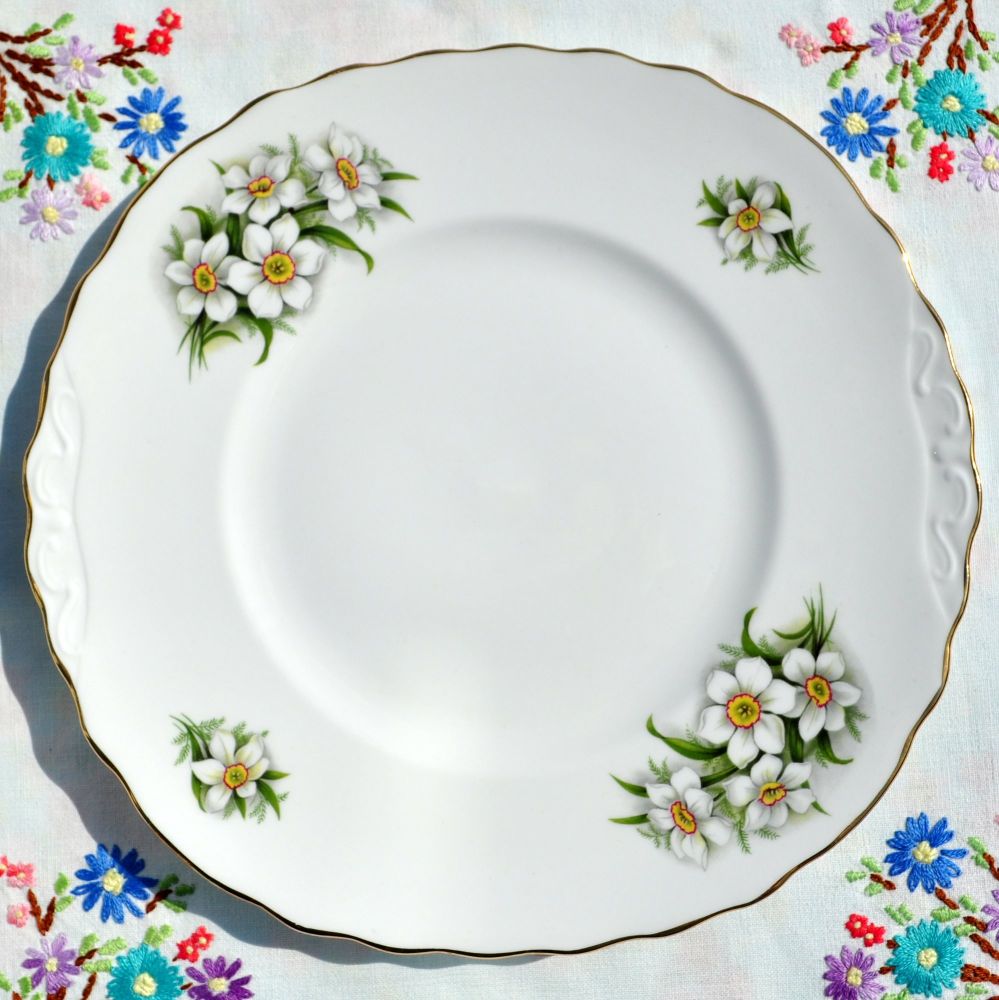 Crown Royal Bridal Flowers Cake Plate c.1960's