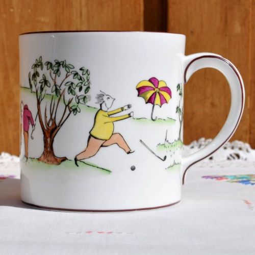 Golfers One Pint Bone China Tea Mug