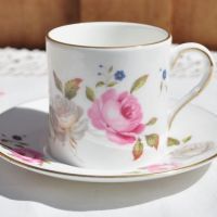 Royal Worcester Marissa Demitasse and Saucer c.1970s