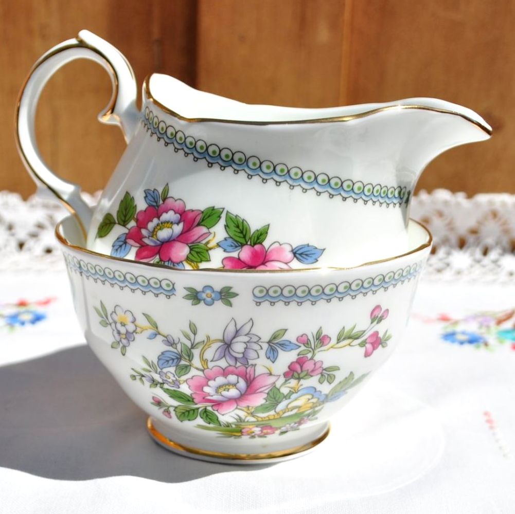 Duchess Nanking Vintage Milk Jug and Sugar Bowl