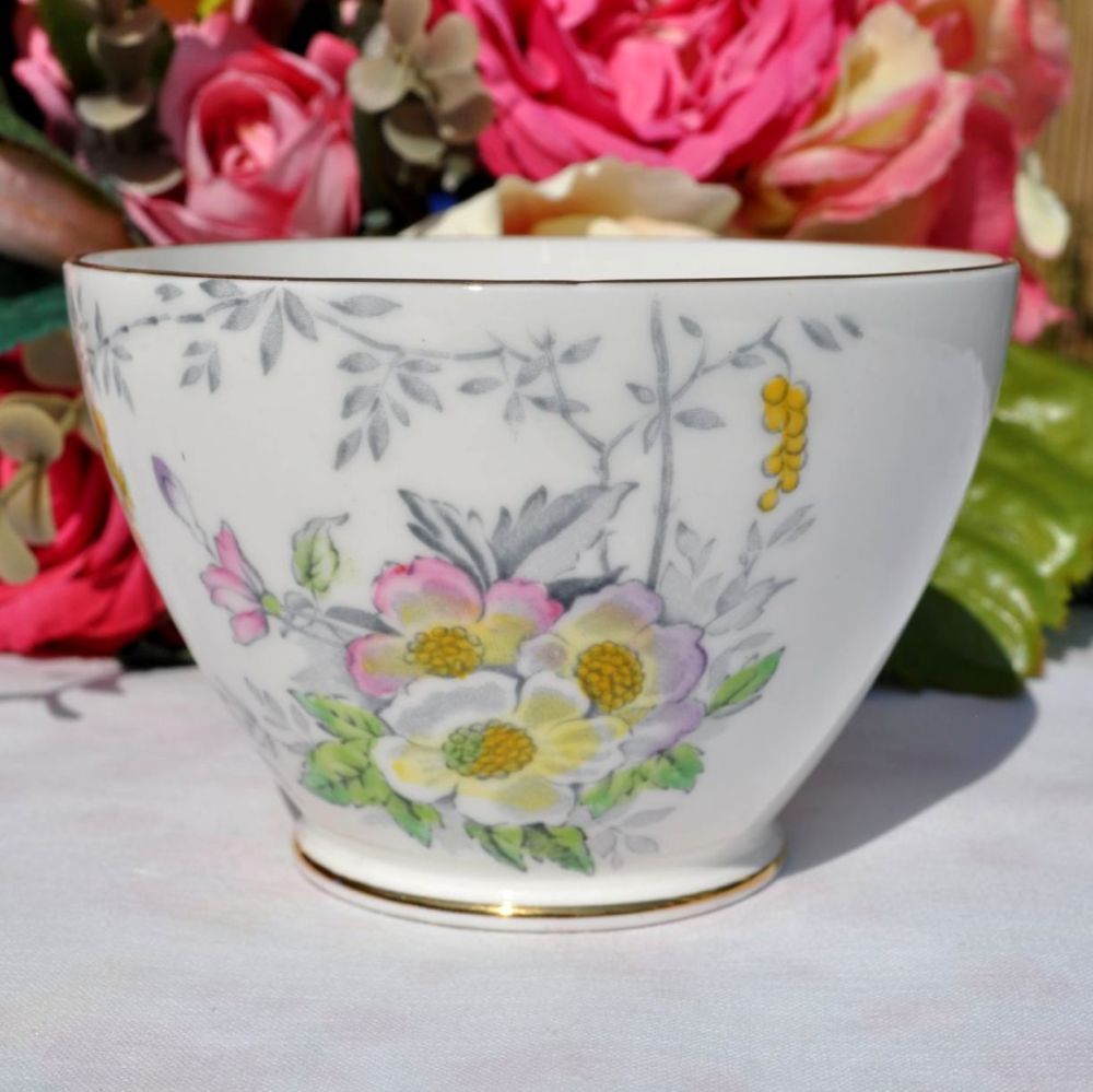 Old Royal Floral China Sugar Bowl c.1950s