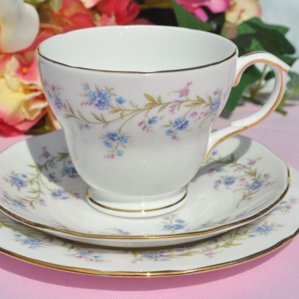 Duchess Tranquillity Vintage China Teacup Trio c.1950s