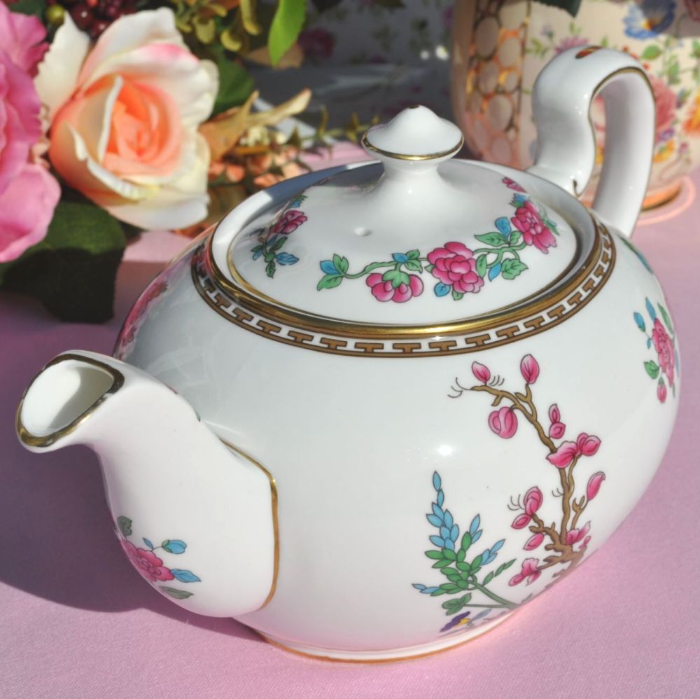 Aynsley Indian Tree Fine China Teapot