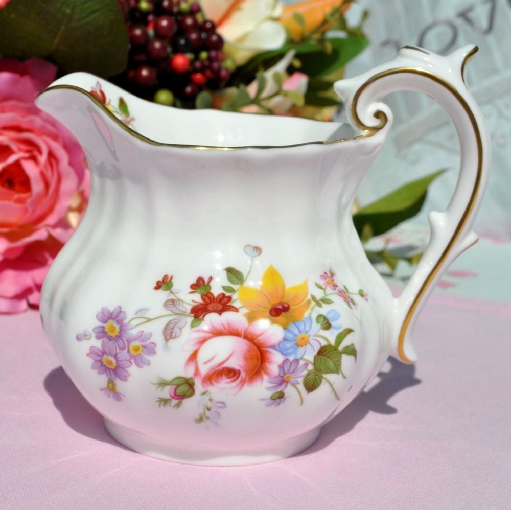 Royal Crown Derby Posies Pattern Half Pint Milk Jug c.1986