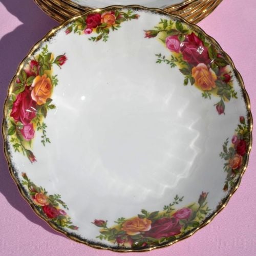 Royal Albert Old Country Roses Dessert First Edition Bowls Set