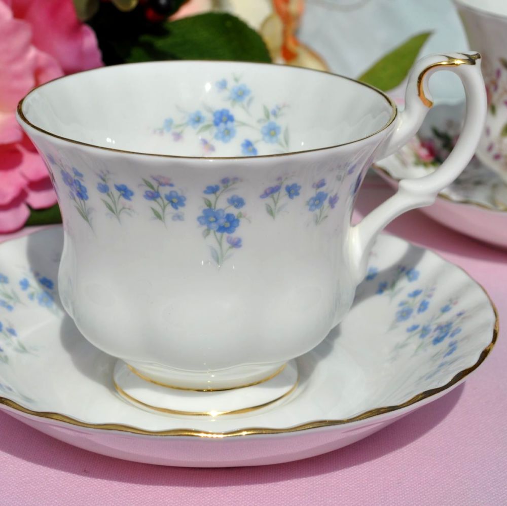 Royal Albert Memory Lane Bone China Teacup and Saucer c.1970s