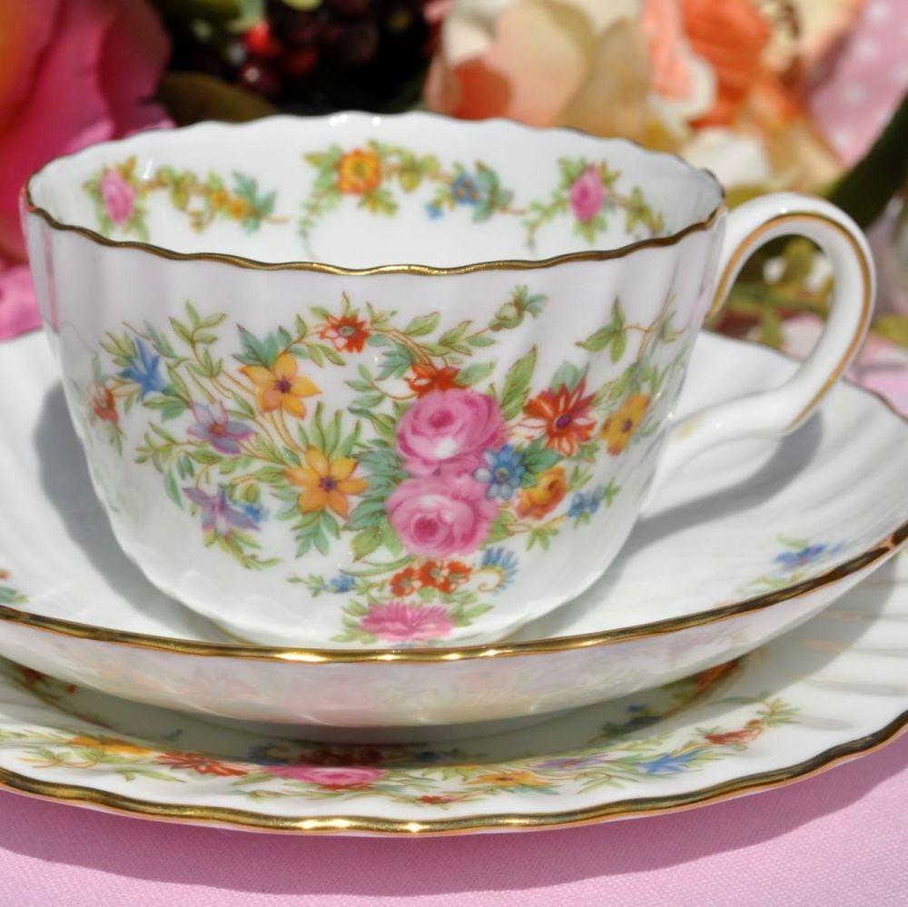 Minton Lorraine 1950s Tea Trio