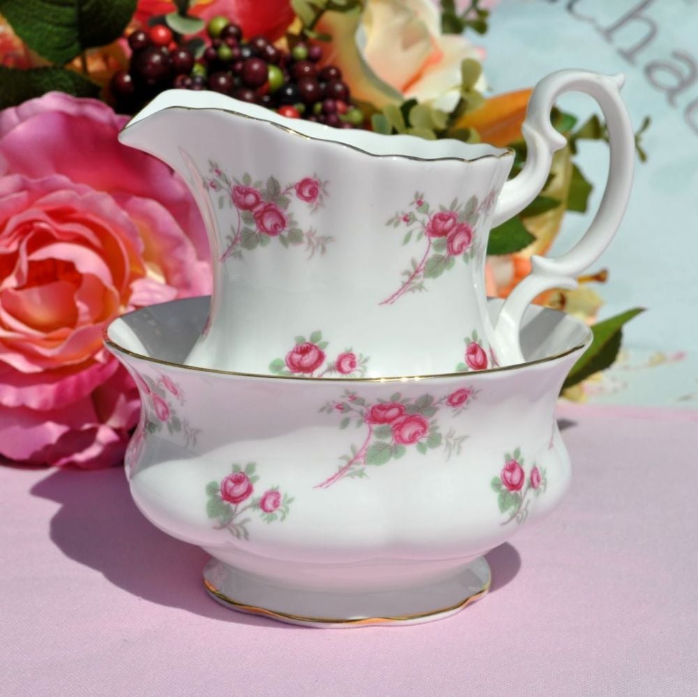 Richmond Rose Time vintage milk jug and sugar bowl