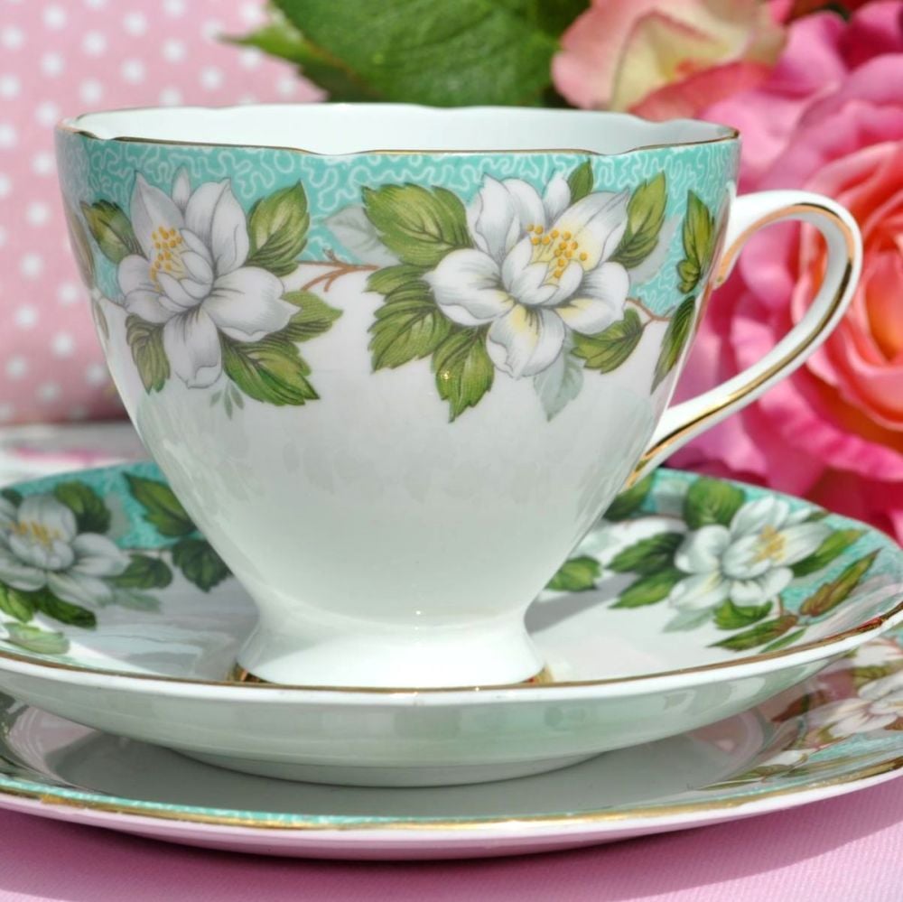 Gladstone Montrose vintage teacup trio