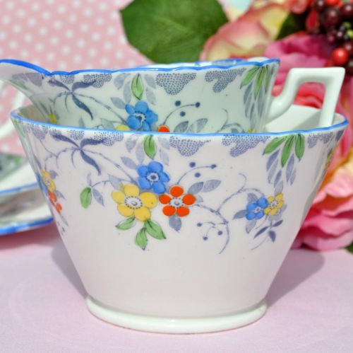 Sutherland China vintage jug and sugar bowl