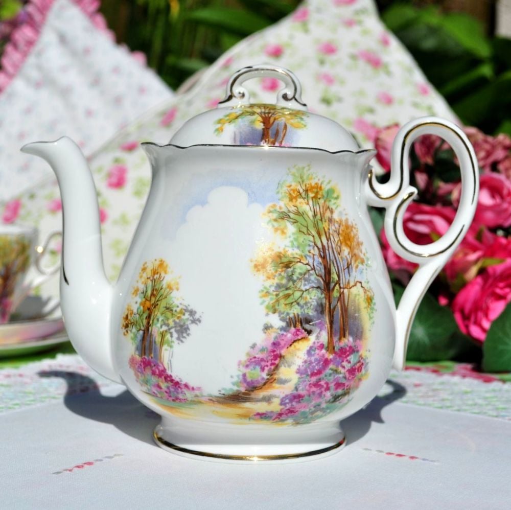 Shelley Englands Charm Ideal 0188 China Teapot c.1937
