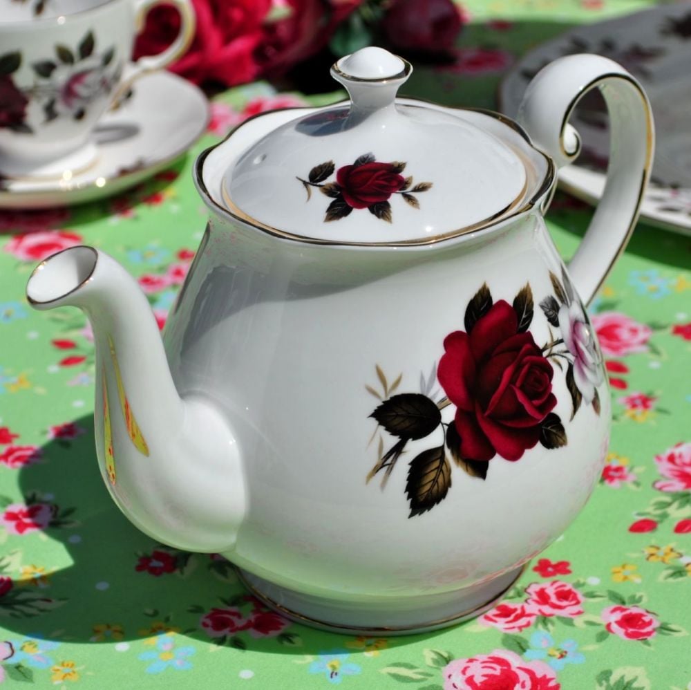Colclough Red And White Roses Vintage China Teapot Are you searching for rose teapot png images or vector?