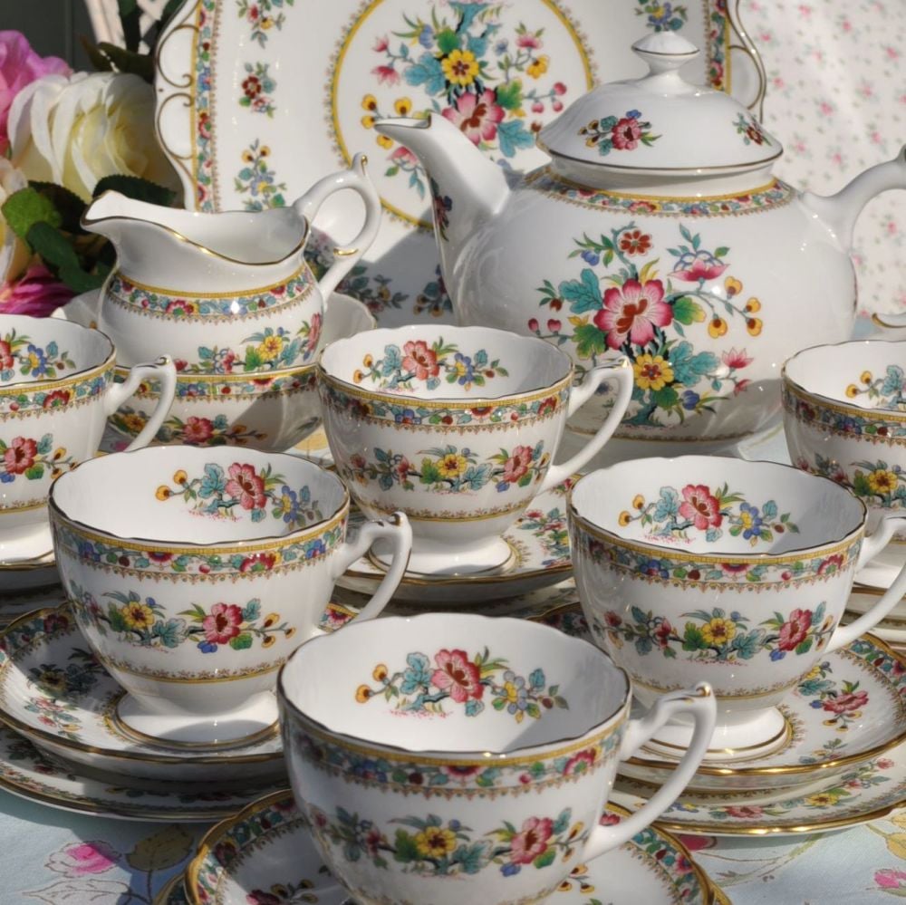 antique china tea set