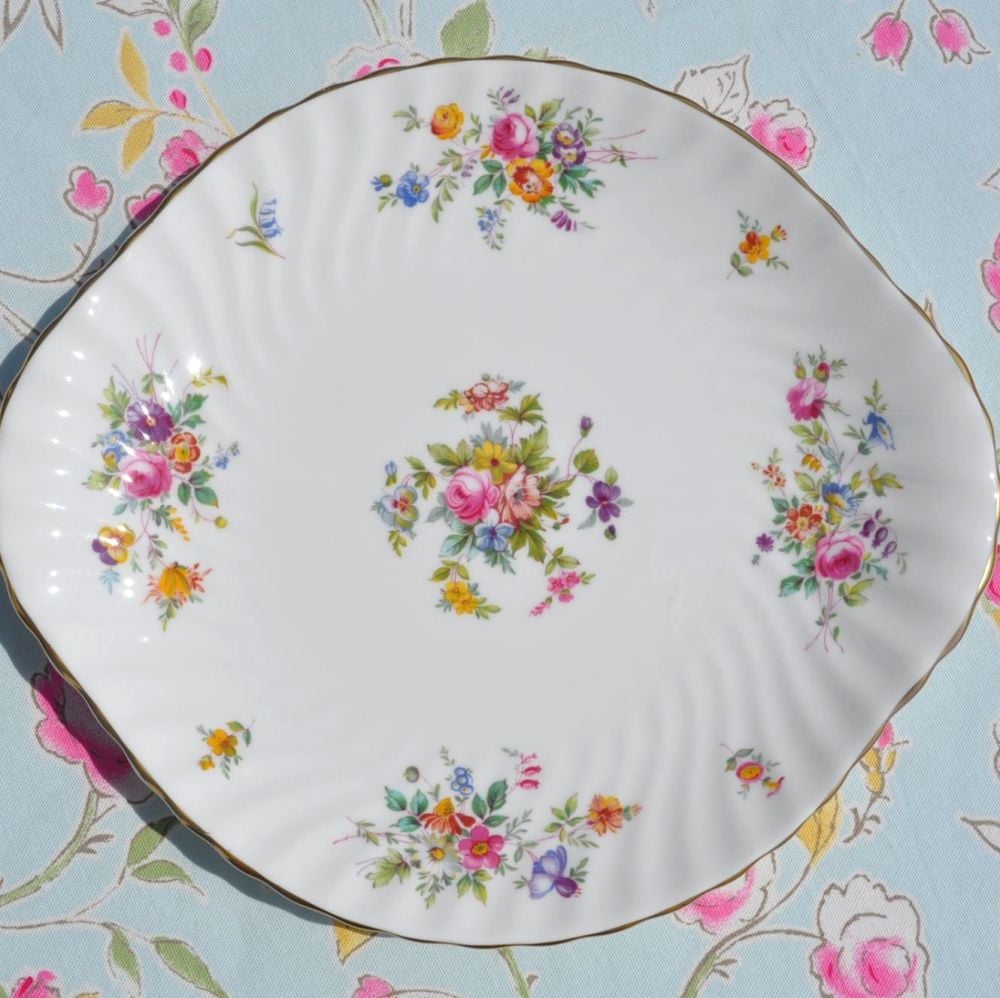 Minton Marlow Floral Cake Plate c.1950's