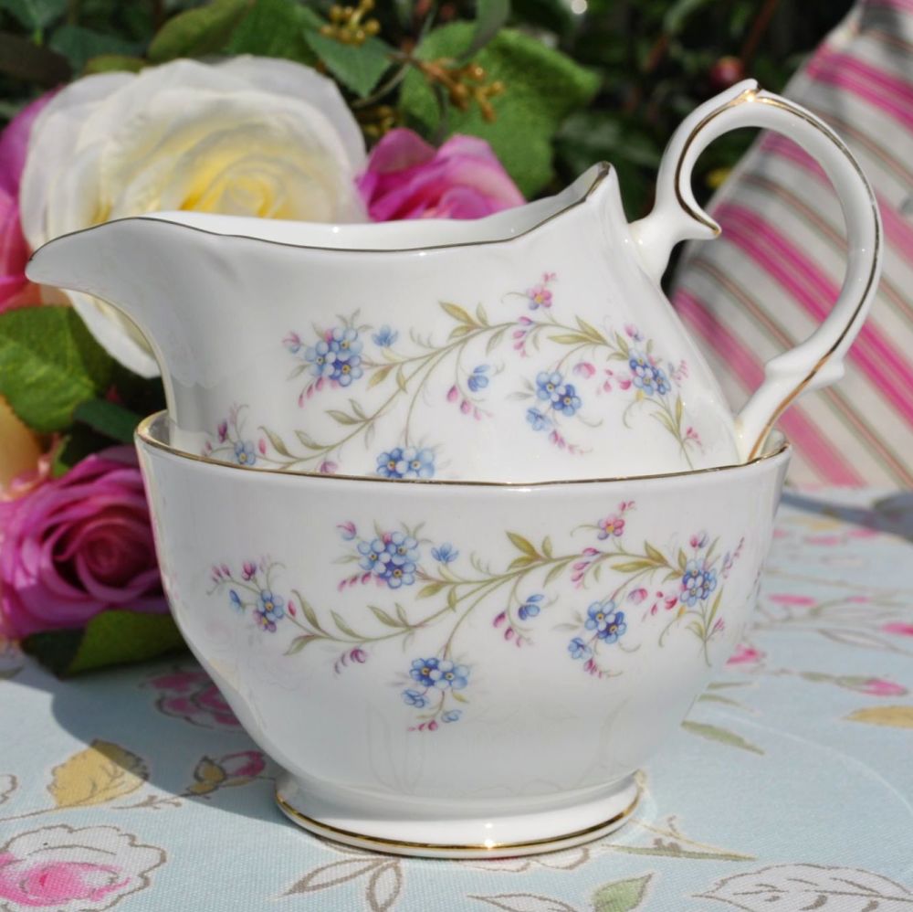Duchess Tranquility Vintage Milk Jug and Sugar Bowl