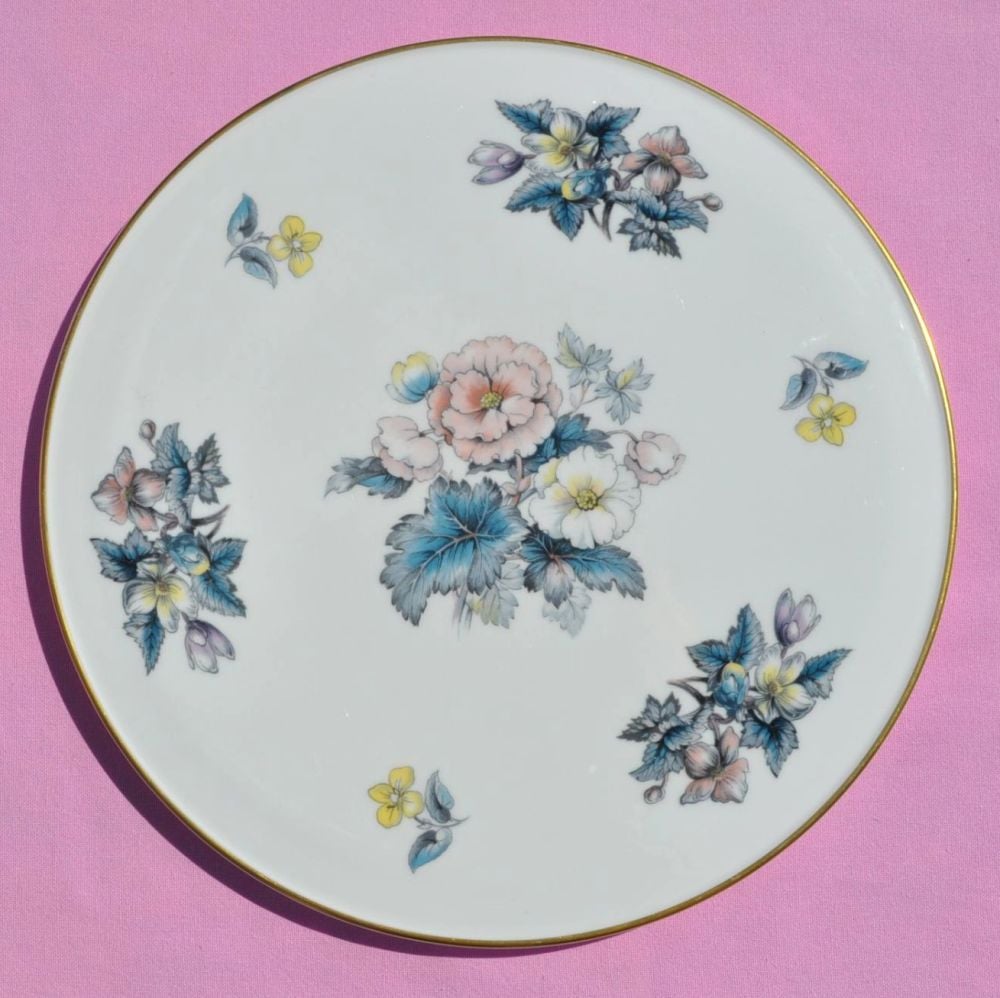 Royal Worcester Vintage Floral Bone China Gateau Celebration Cake Plate