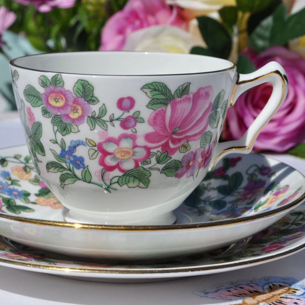 Crown Staffordshire Thousand Flowers Trio