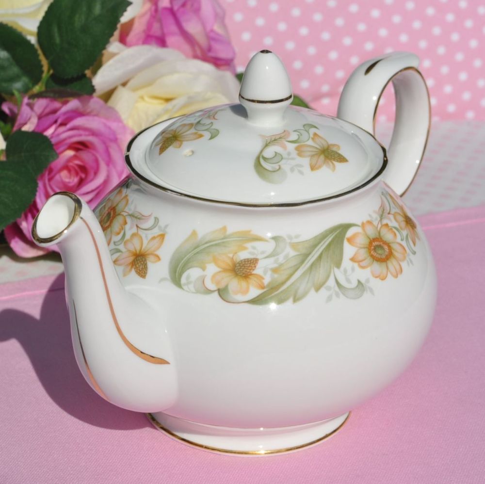 Duchess Greensleeves Vintage Bone China 2 Pint Teapot c.1950s