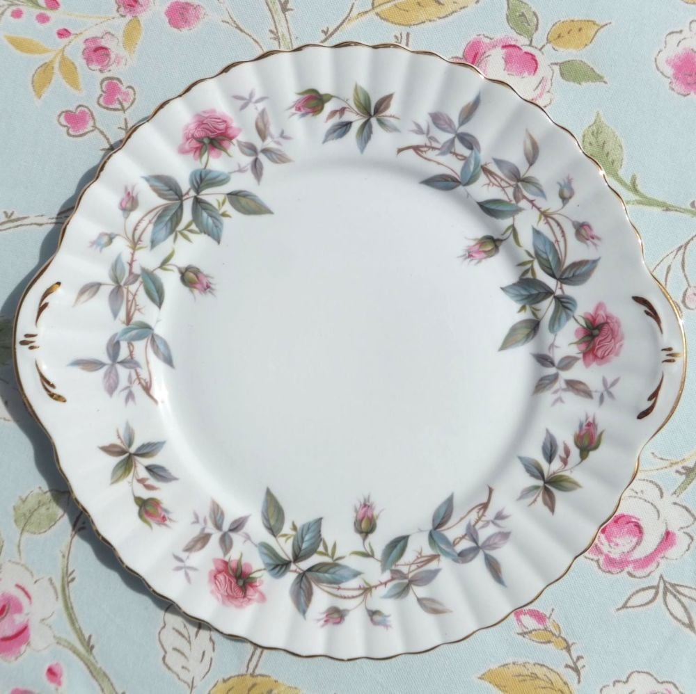 Royal Stafford Bramble Rose Vintage Bone China Cake Plate