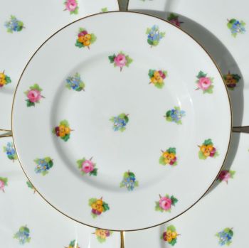 Mintons Scattered Flowers Tea Plates Set