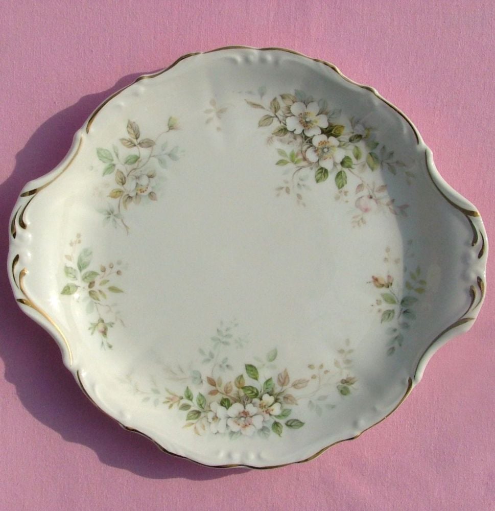 Royal Albert Haworth Vintage Bone China Cake Plate c.1982+