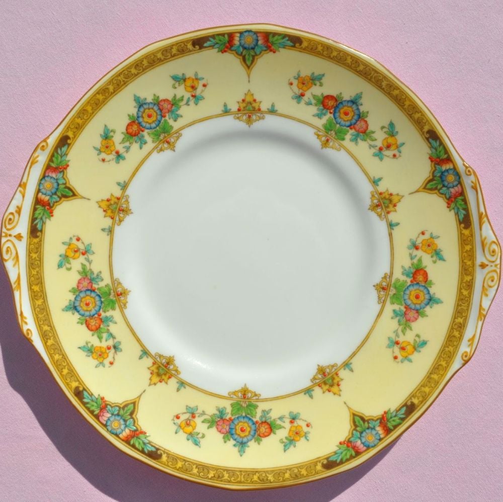 Mintons Eloise Pattern No.702577 Hand Painted Fine Bone China Cake Plate