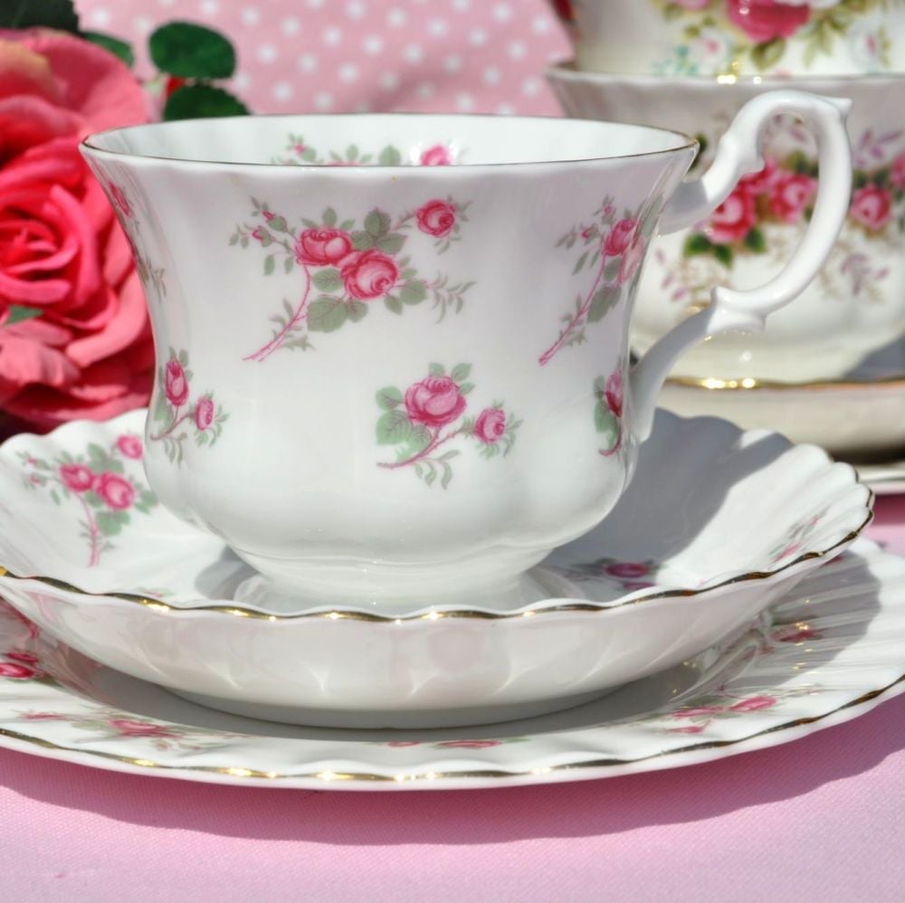 Richmond Rose Time Vintage China Teacup Trio