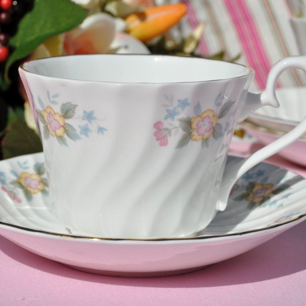 Royal Burlington Gaiety Teacup and Saucer c.1960s