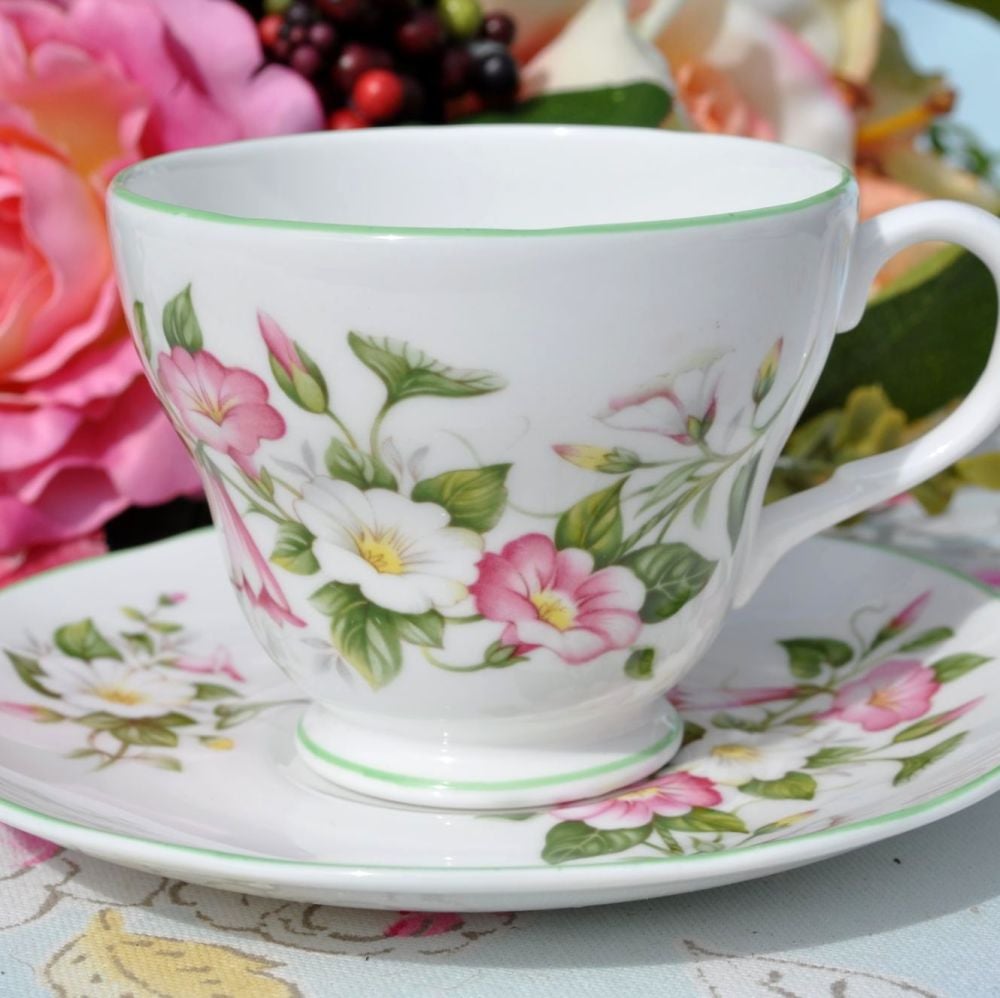 Royal Burlington Morning Glory Teacup and Saucer