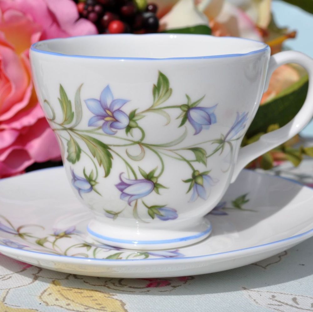 Royal Burlington Harebell Pattern Teacup and Saucer c.1960s